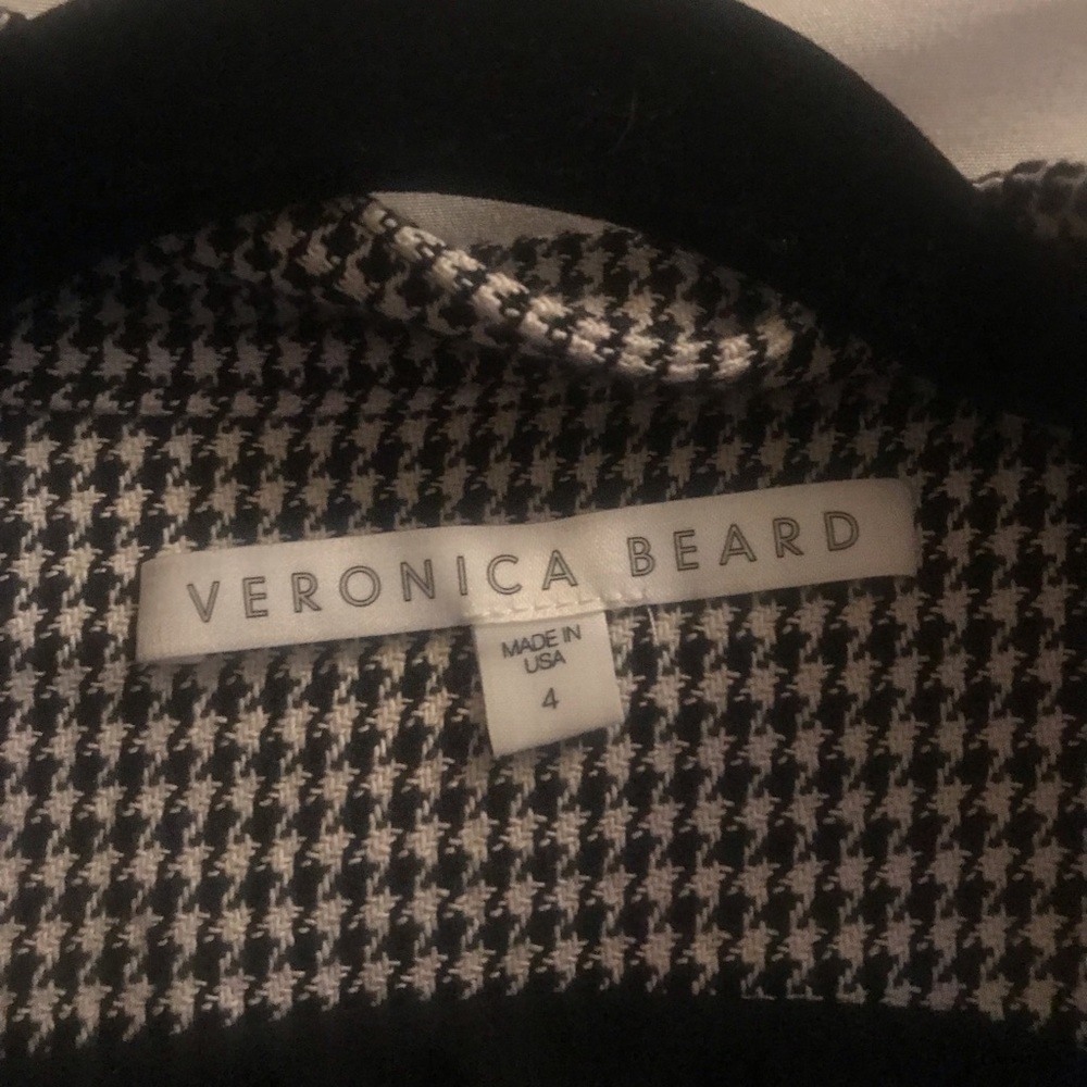 Veronica Beard sleeveless houndstooth dress 4 - Picture 7 of 8